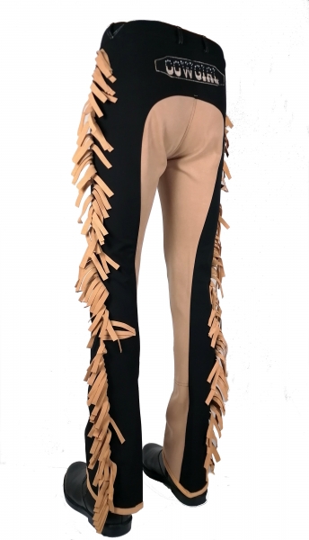 Limited Jodhpurbreeches Cowgirl Wild & Free  in black/camel